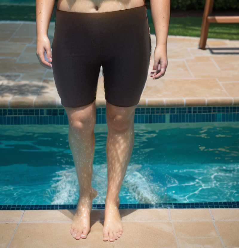 Short de bain noir sportif