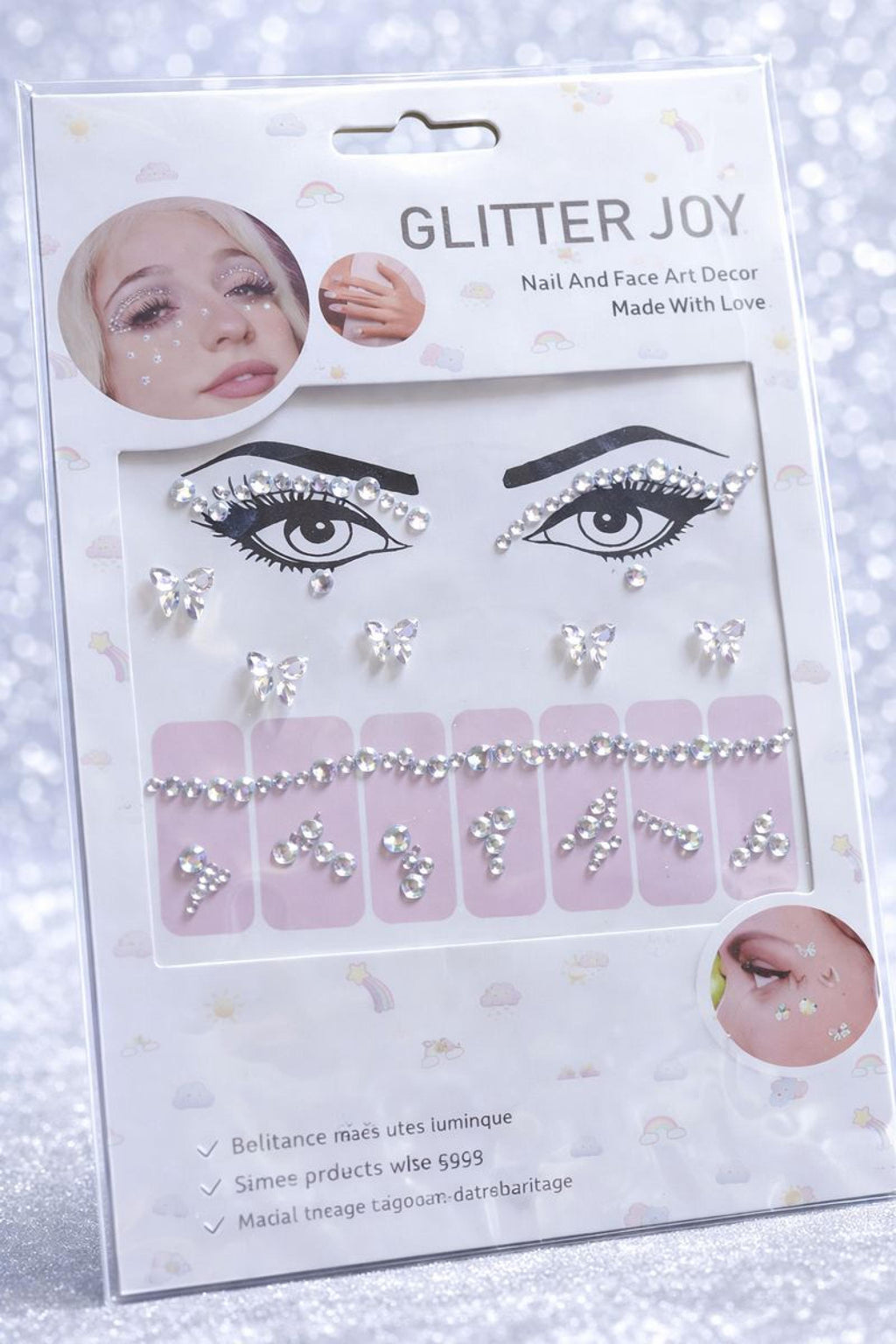 Strass Visage et Ongles ANGEL - Santa Mode