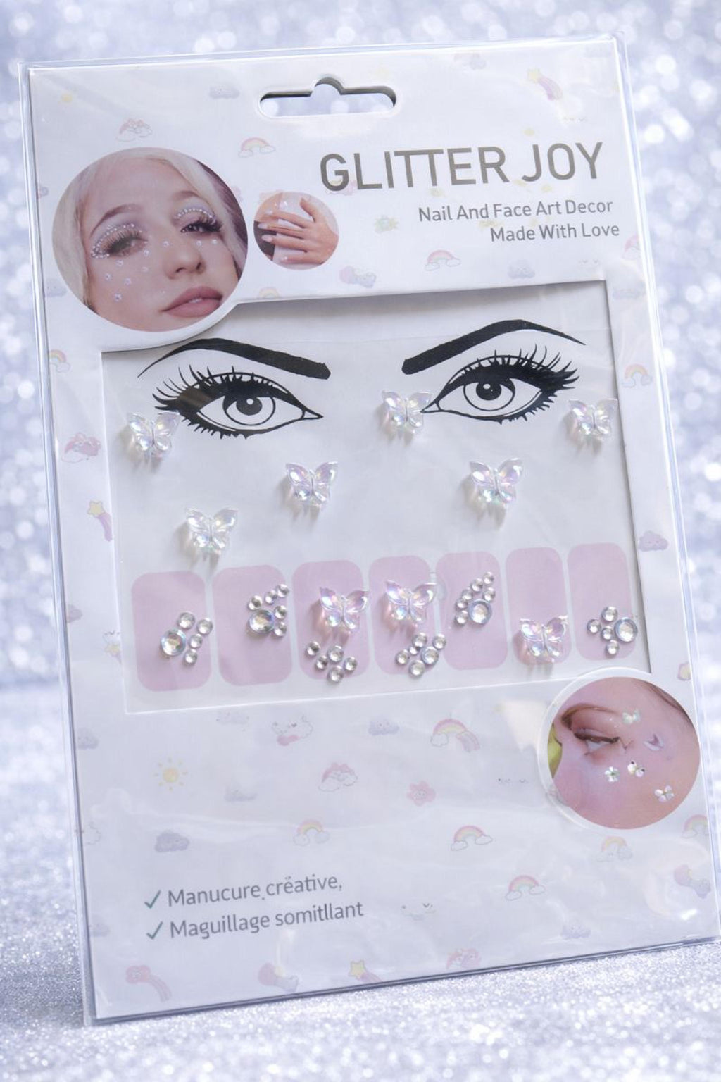 Strass visage et ongles CRYSTAL - Santa Mode