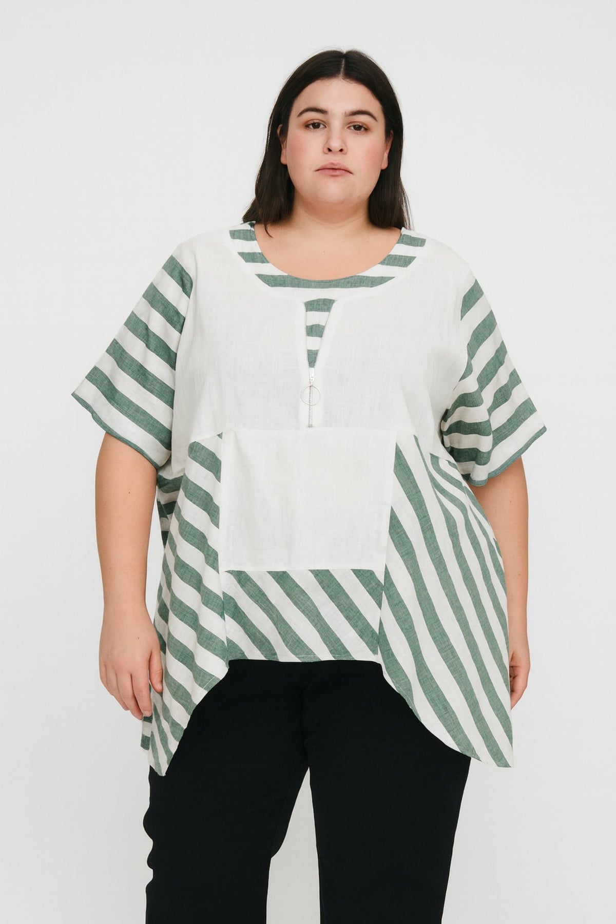 T-shirt femme rayé Modèle Lampang - Santa Mode