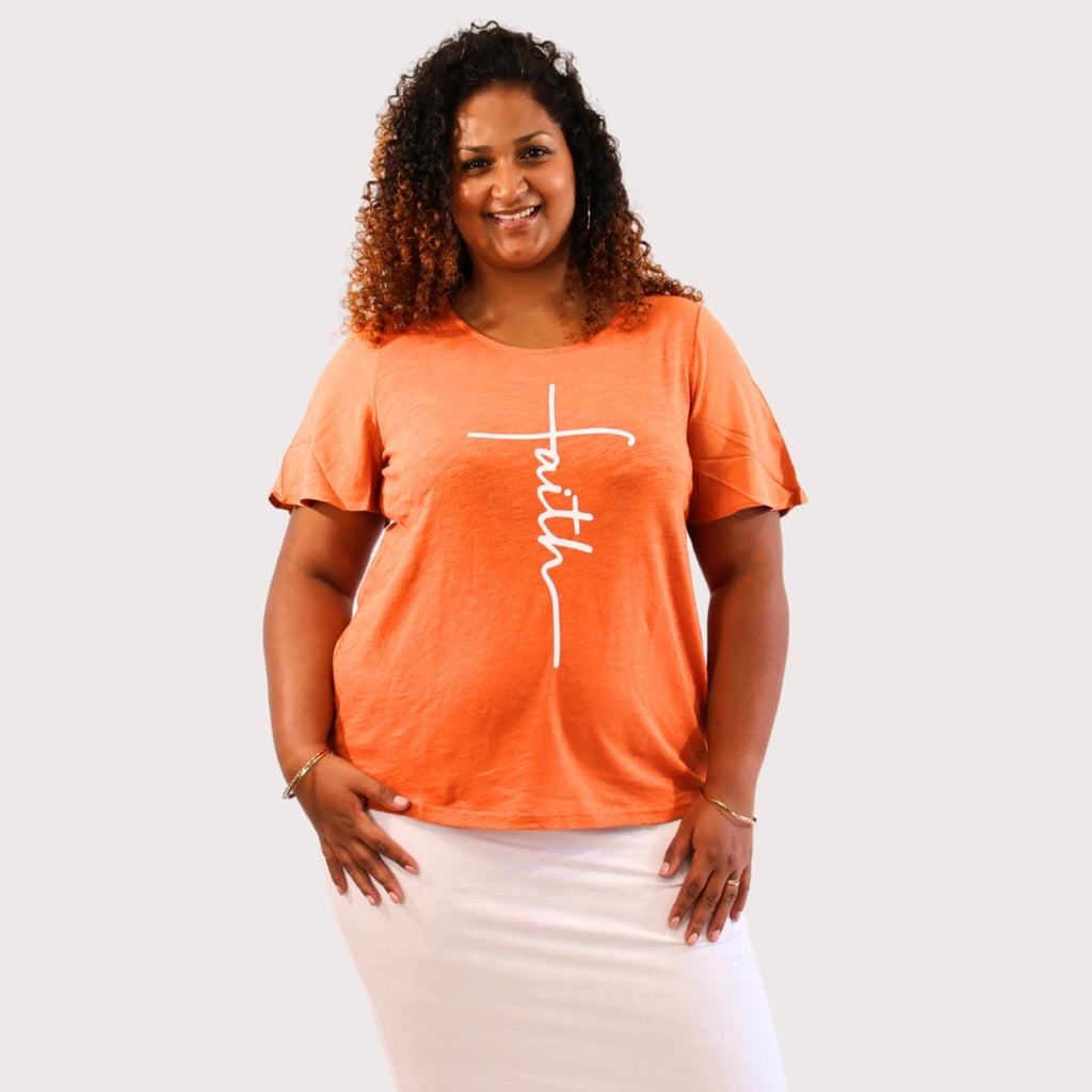 T-shirt grandes tailles à message Modèle Anna - Sheego