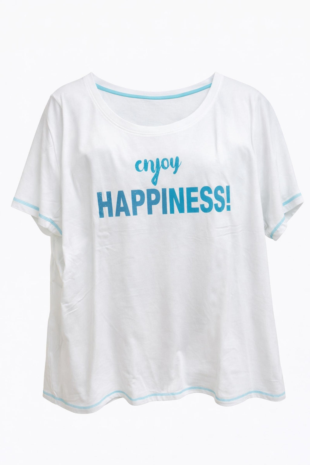 T-shirt grandes tailles blanc Modèle Joyce - Santa Mode - vue 2