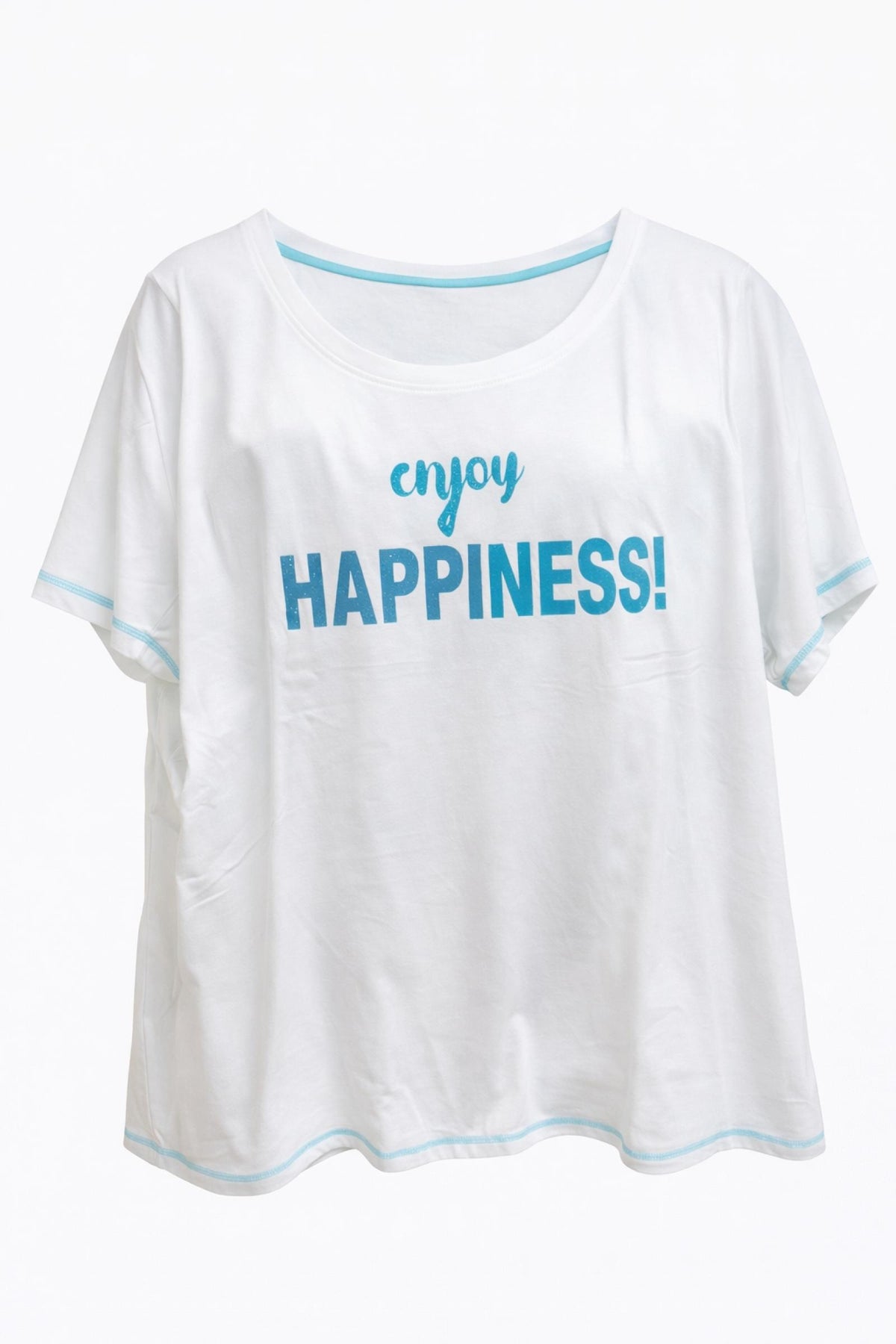 T-shirt grandes tailles blanc Modèle Joyce - Santa Mode - vue 2