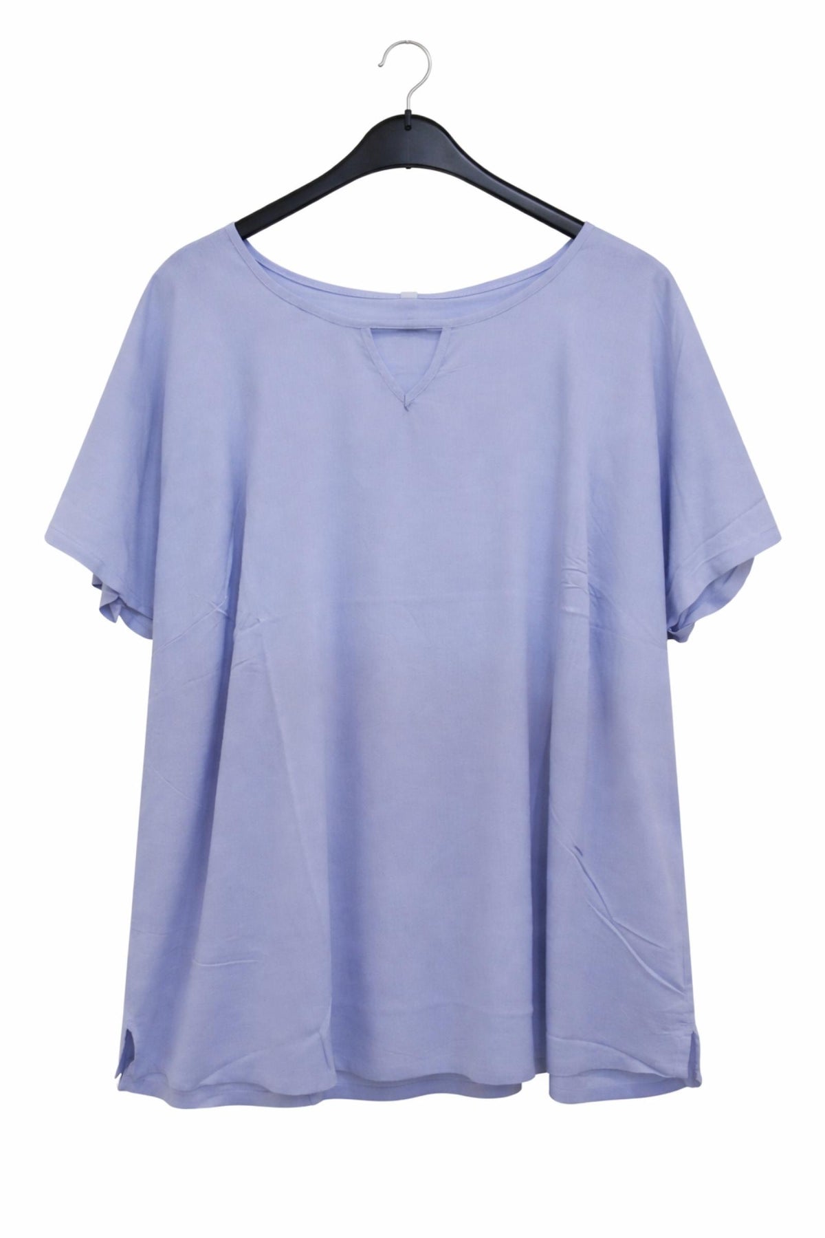 T-shirt grandes tailles bleu lavande Modèle Indila - Santa Mode - vue 2
