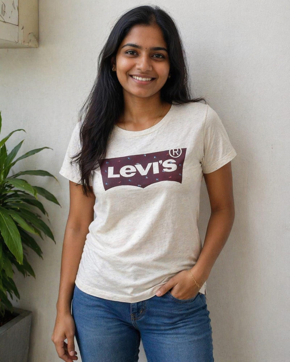 T-shirt Levi's beige logo classique - Santa Mode