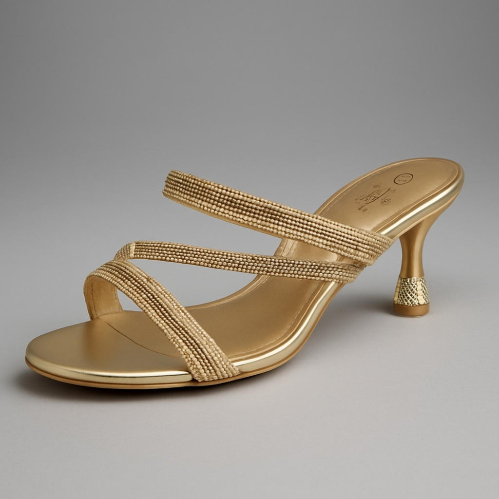 Talons femme grandes pointures Modèle Venise doré