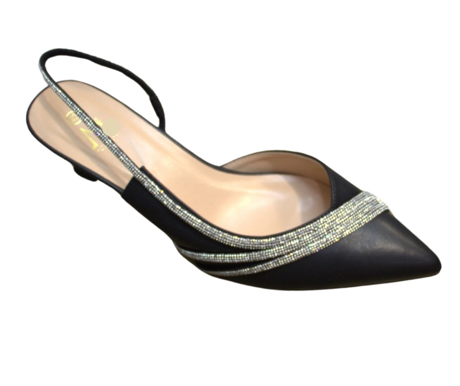 Talons femme grandes pointures slingback strass Modèle Monterrey - vue 4