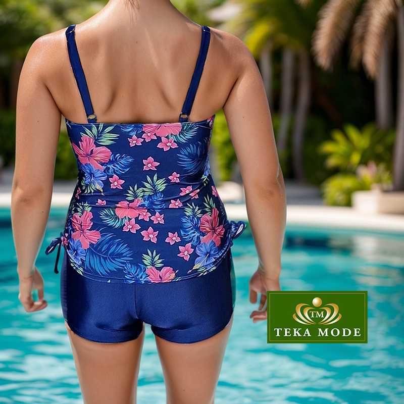 Tankini grandes tailles tropical Modèle Brise Océane - vue 3