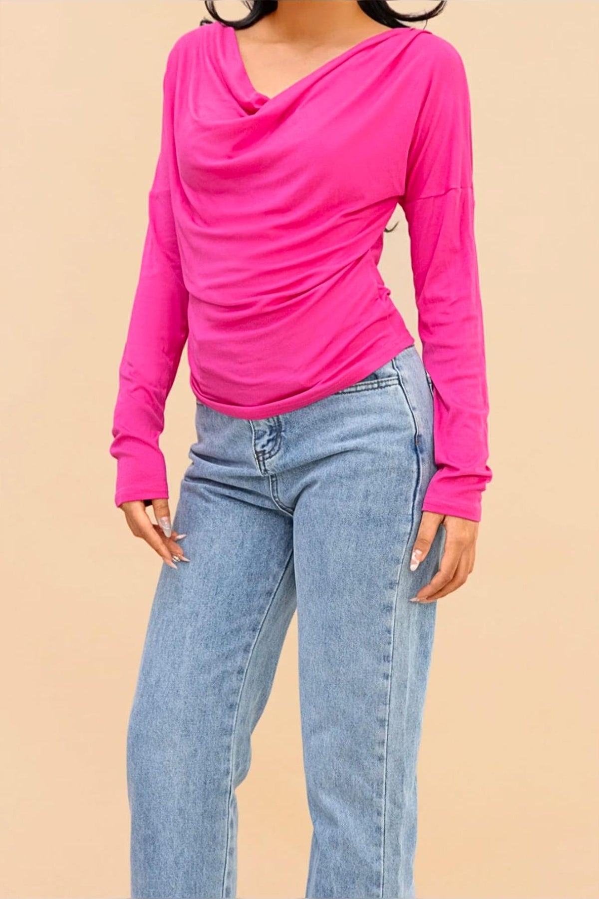 Top Alana du 36 au 40 fuchsia - vue 3