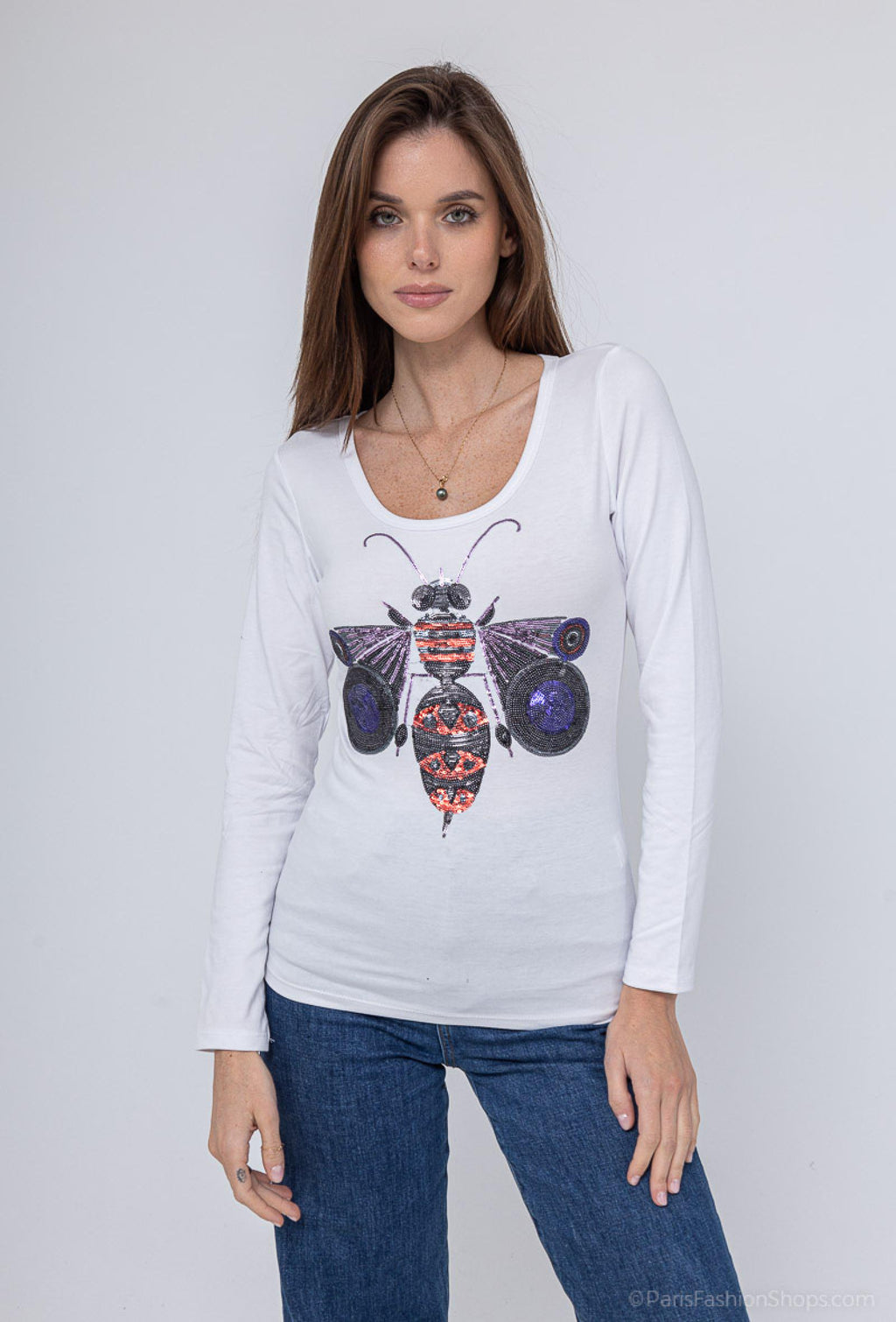 Top Baïa Taille Unique blanc