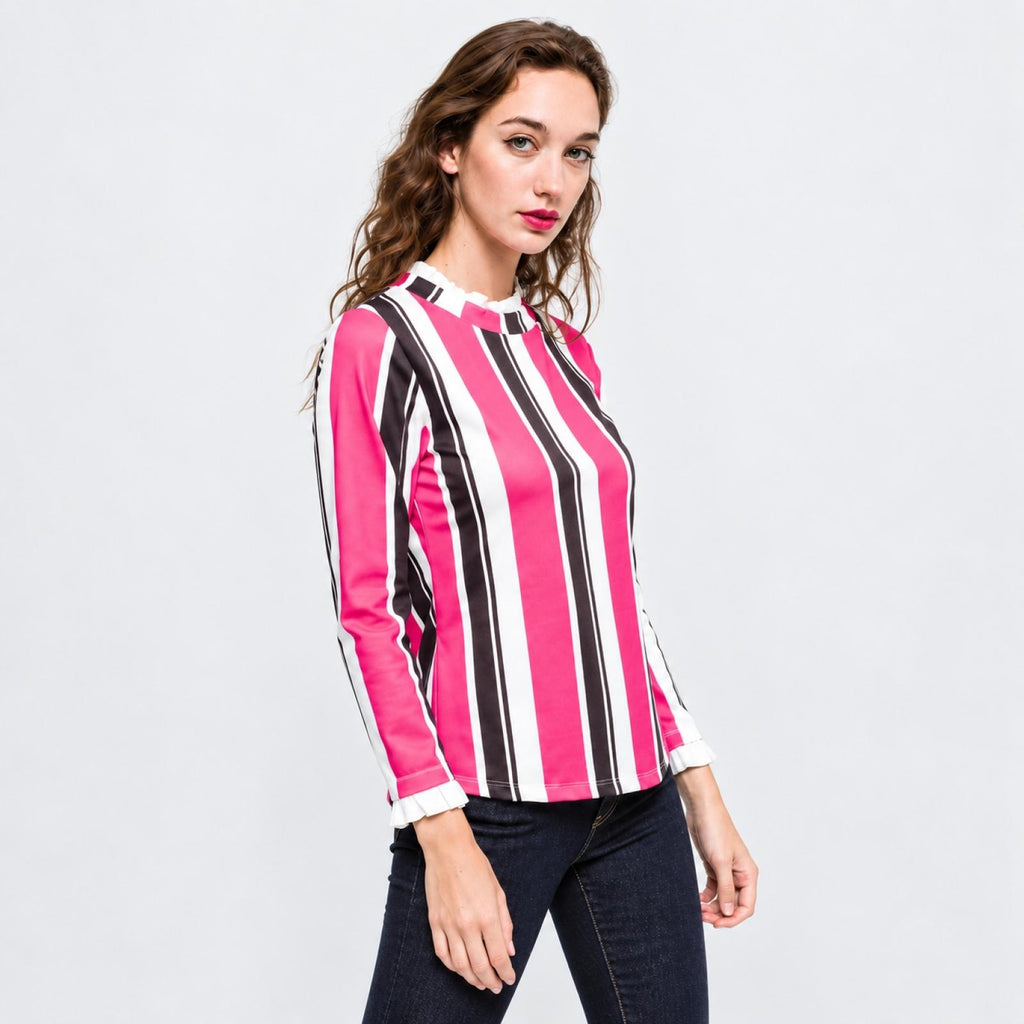 Top Binta TU du 36 au 44 Fuchsia - Santa Mode - vue 5