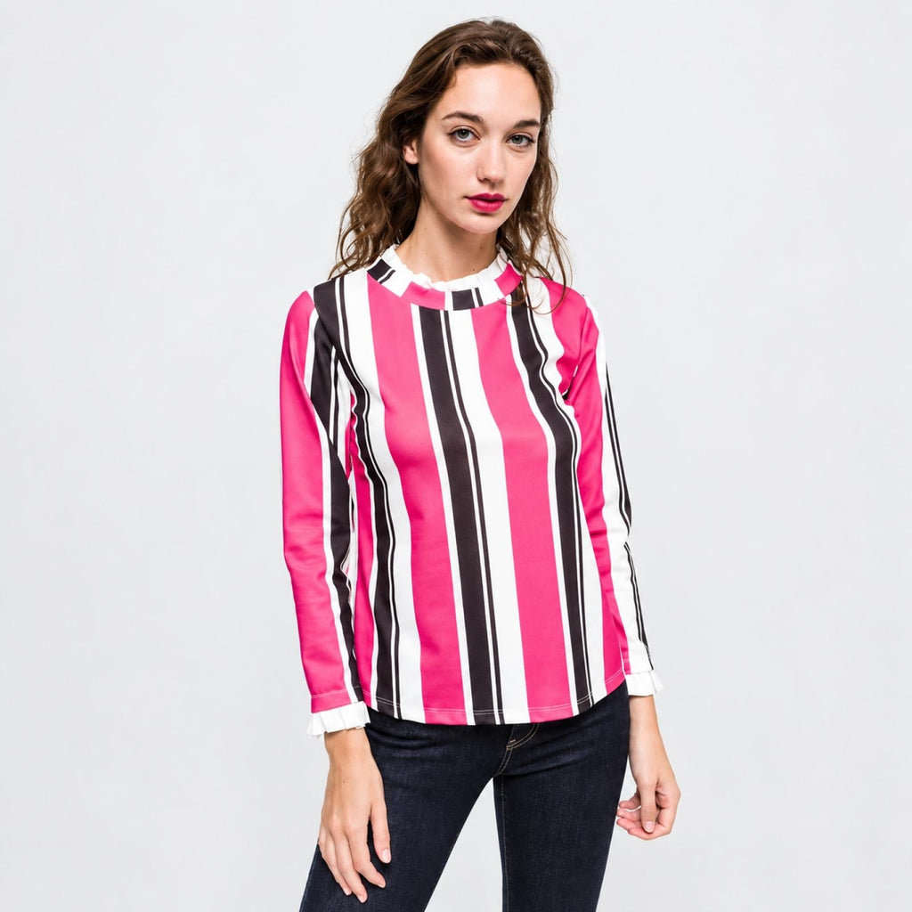 Top Binta TU du 36 au 44 Fuchsia - Santa Mode - vue 6