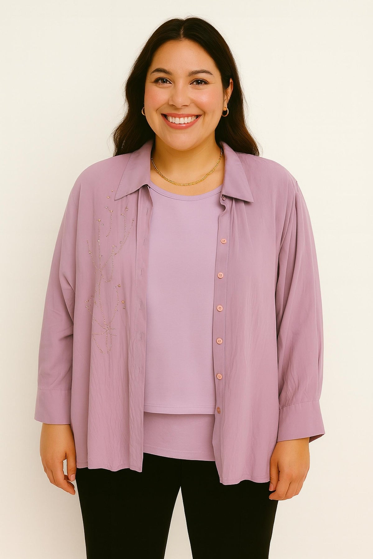 Top deux pièces lilas Modèle Filippa