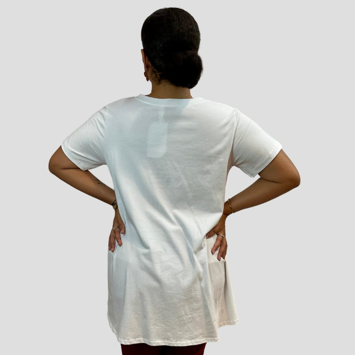 Top en coton à motif chat pailleté Modèle Ravenne - vue 3