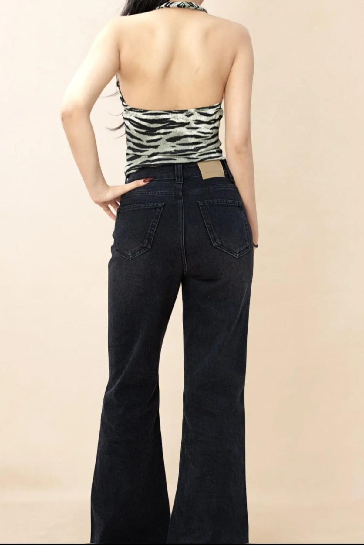 Top femme ajusté imprimé zèbre - Modèle Pina - vue 6