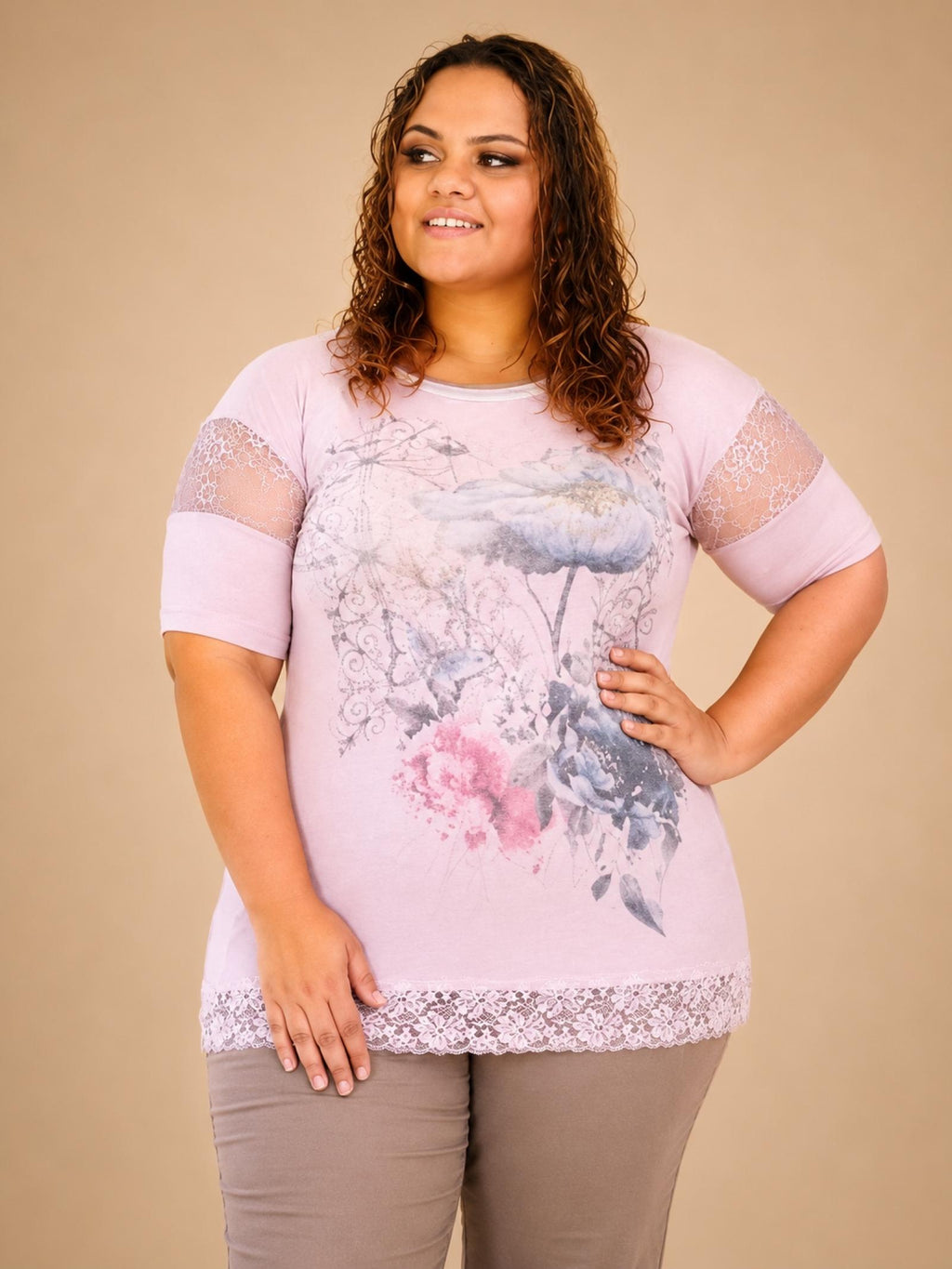 Top femme fleuri Modèle Giulia