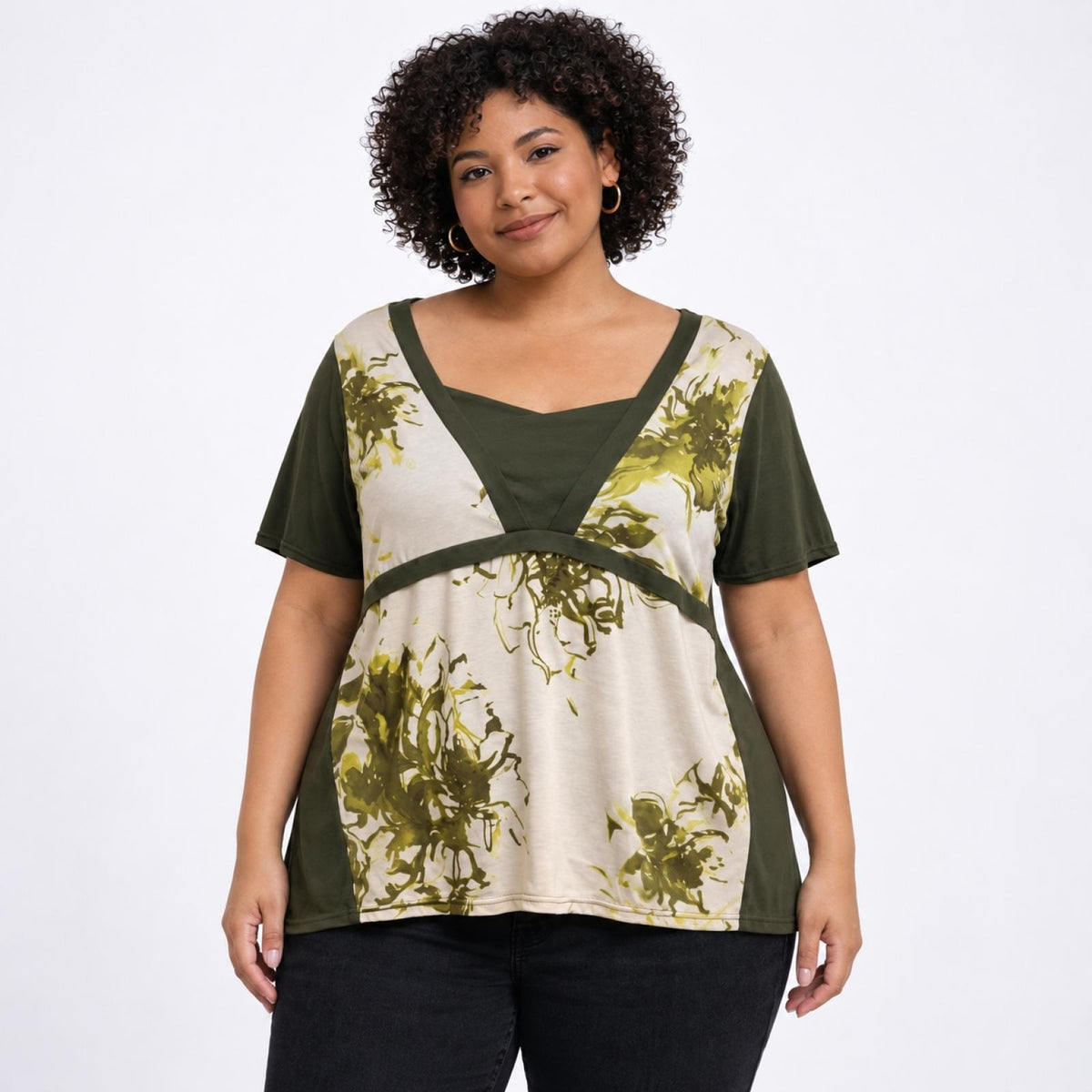 Top femme fleuri Modèle Maria