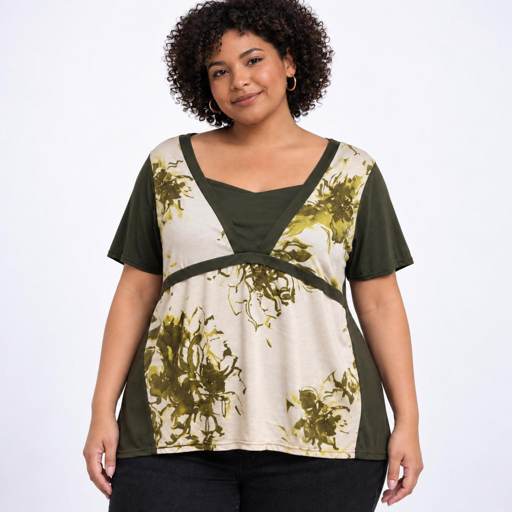 Top femme fleuri Modèle Maria - vue 3