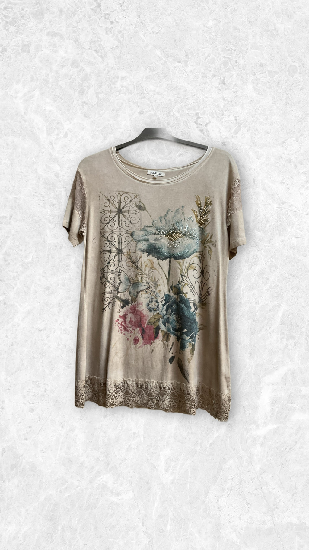 Top femme fleuri Modèle Sofia - vue 2