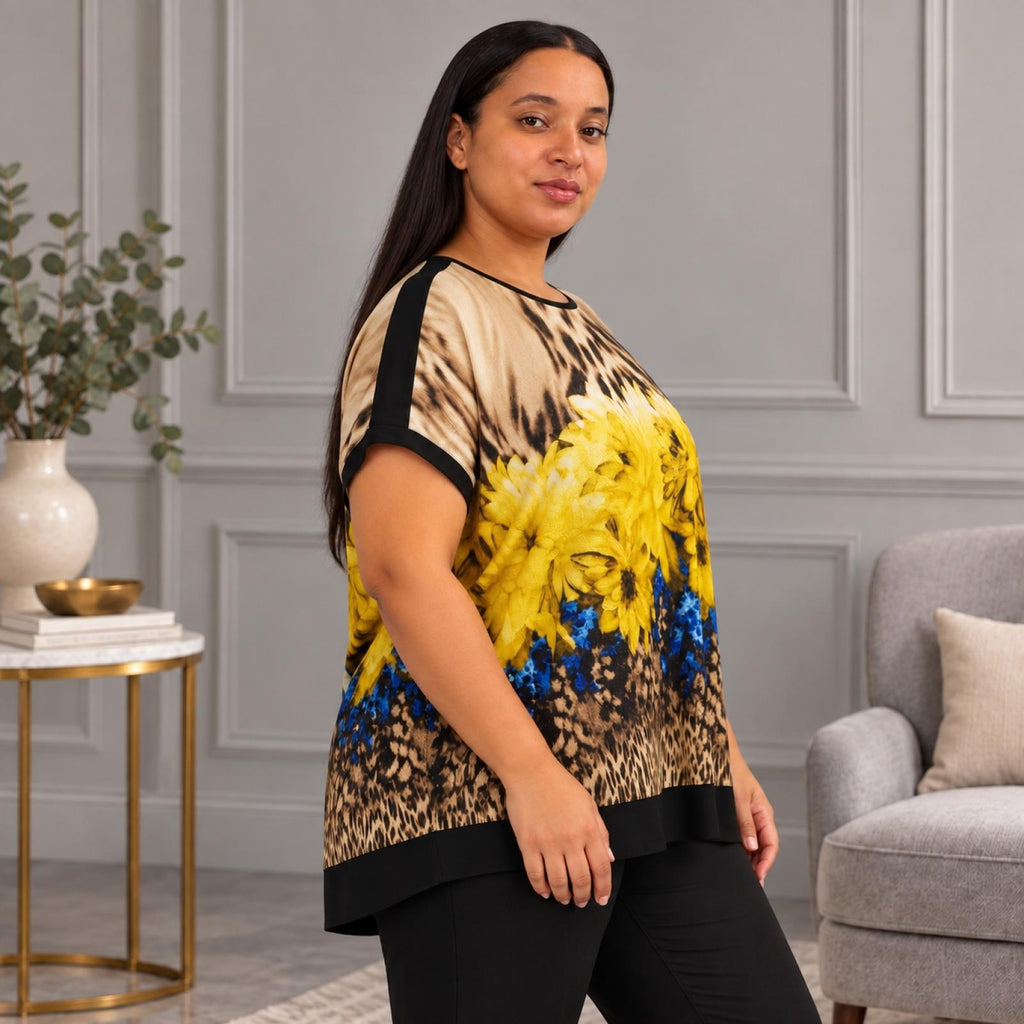 Top femme grande taille Florenza imprimé fleuri - vue 11