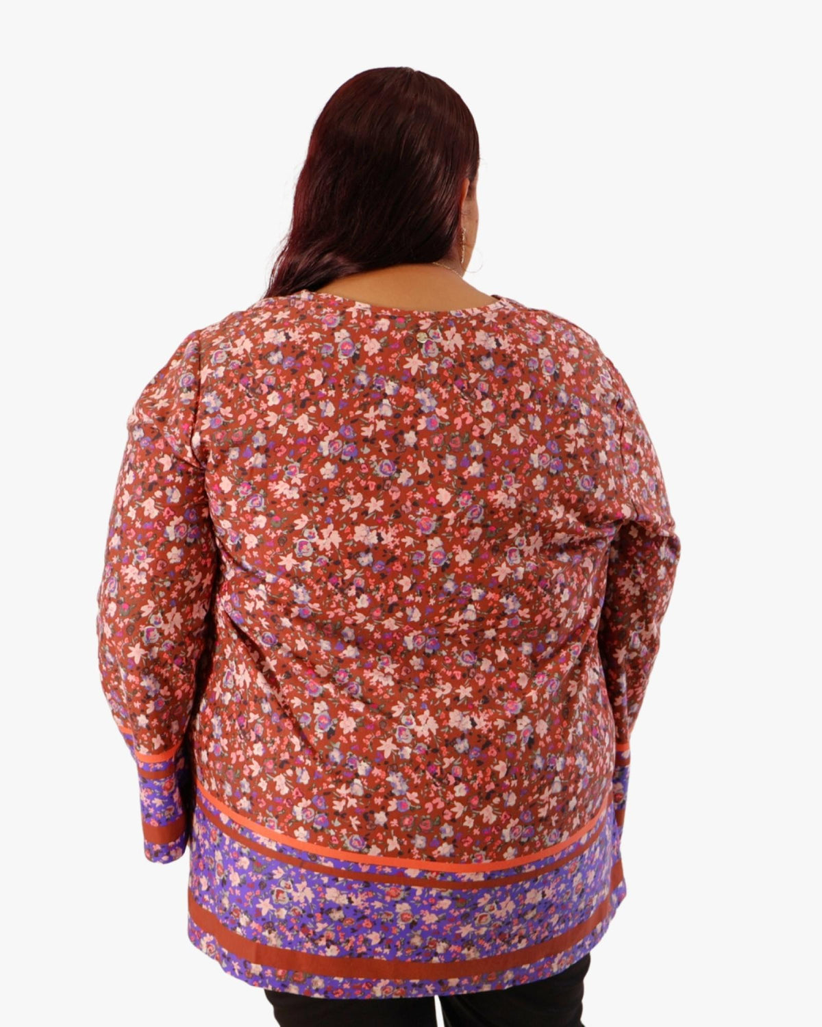Top femme grandes tailles fleuri Modèle Fluence - Sheego - vue 2
