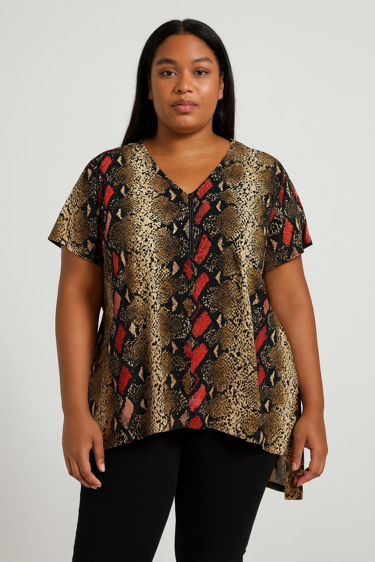 Top femme grandes tailles serpent doré Modèle Serpent