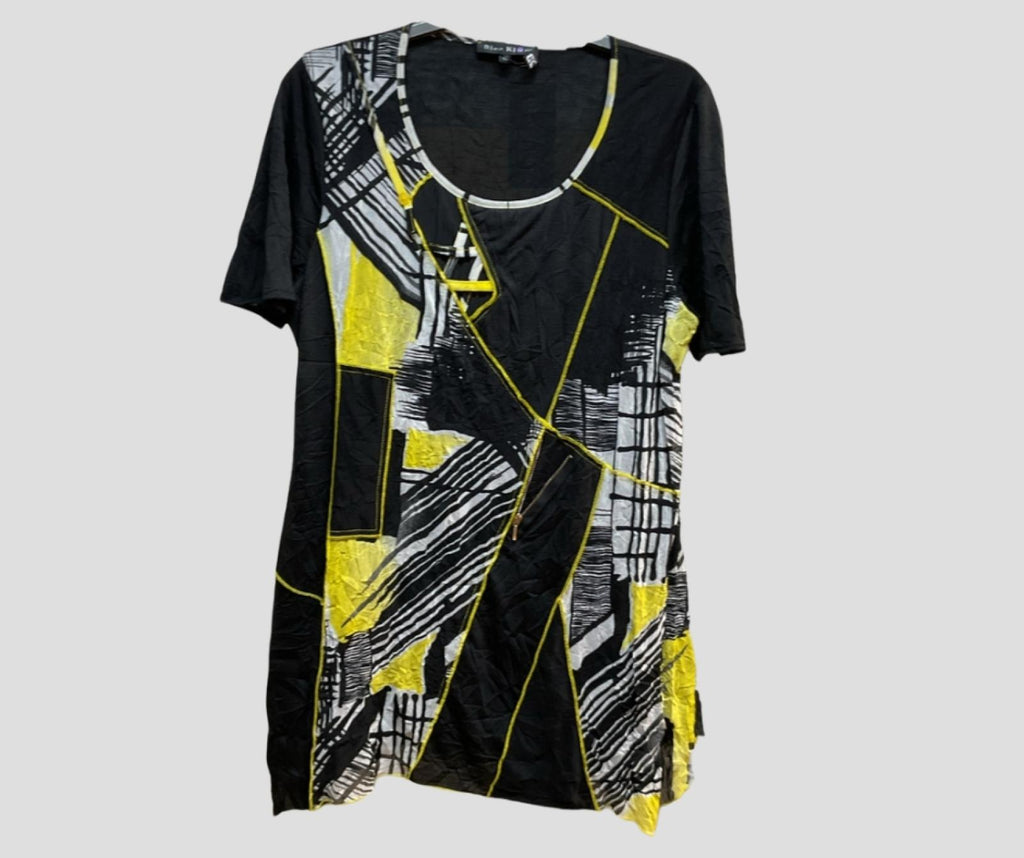 Top femme graphique asymétrique Modèle Mélia - vue 2