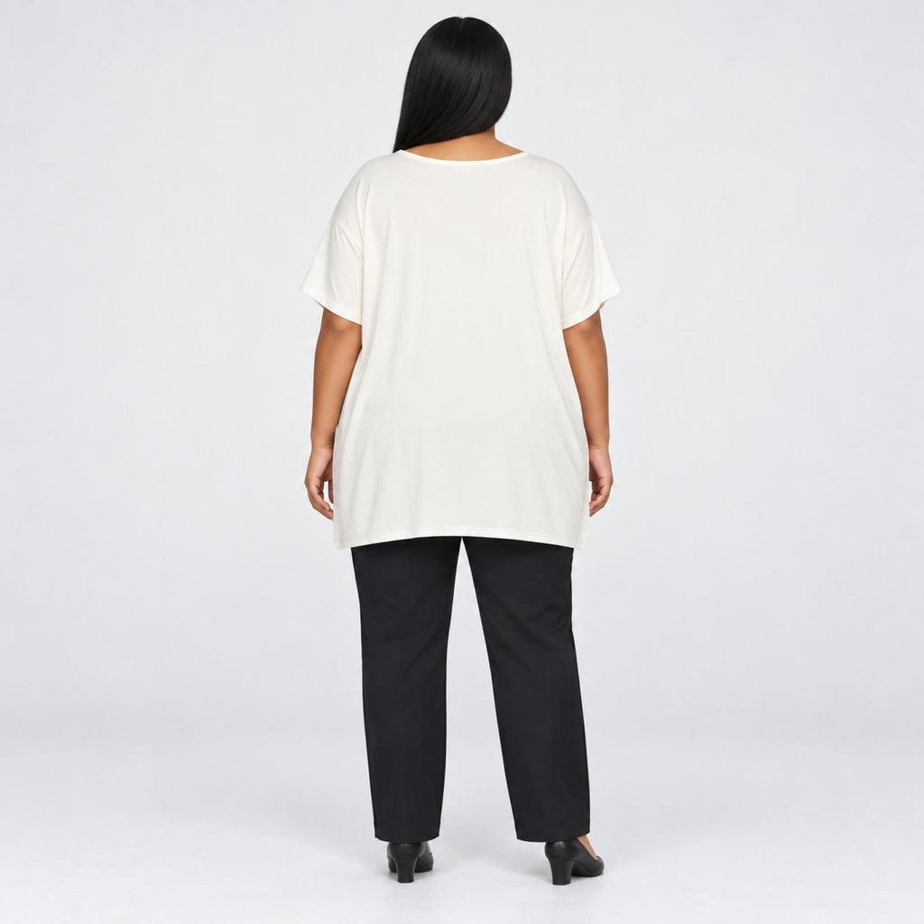 Top femme graphique bleu Modèle Valeria - vue 4