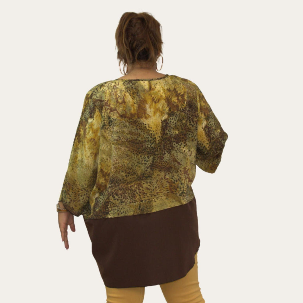 Top femme imprimé jungle Modèle Céline - Santa Mode - vue 2