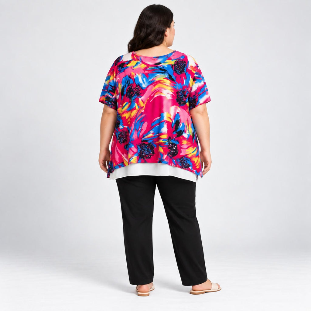 Top femme multicolore Modèle Nayessa - vue 3