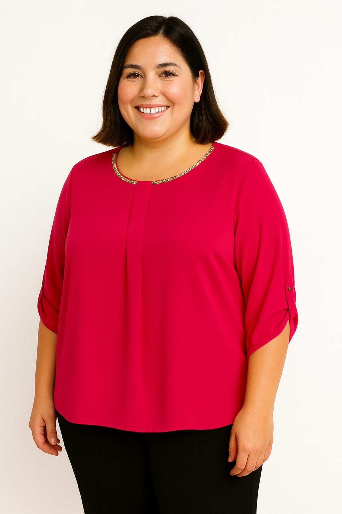 Top femme rose à chaîne Modèle Kaéna