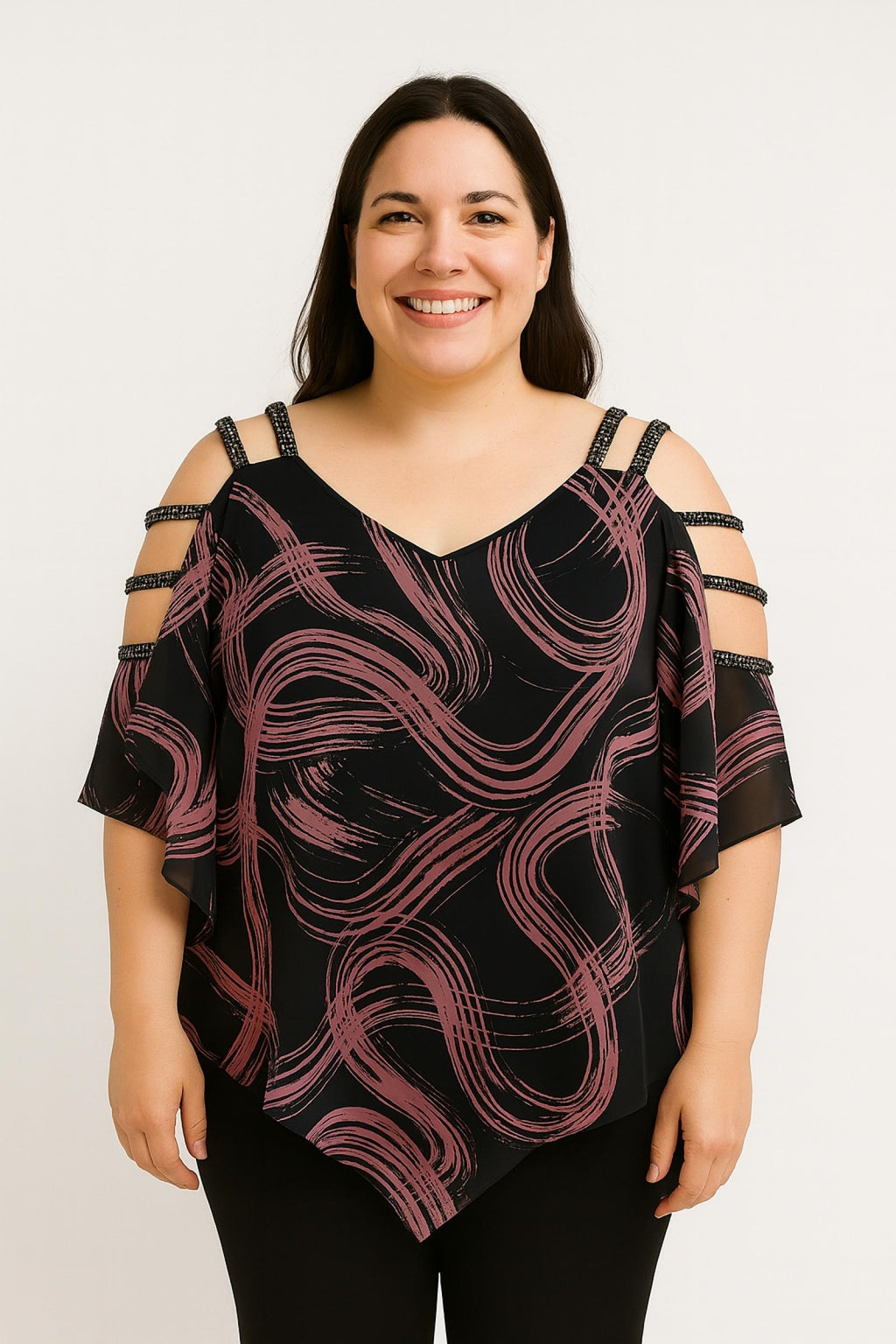 Top grandes tailles asymétrique Modèle Klara - Santa Mode