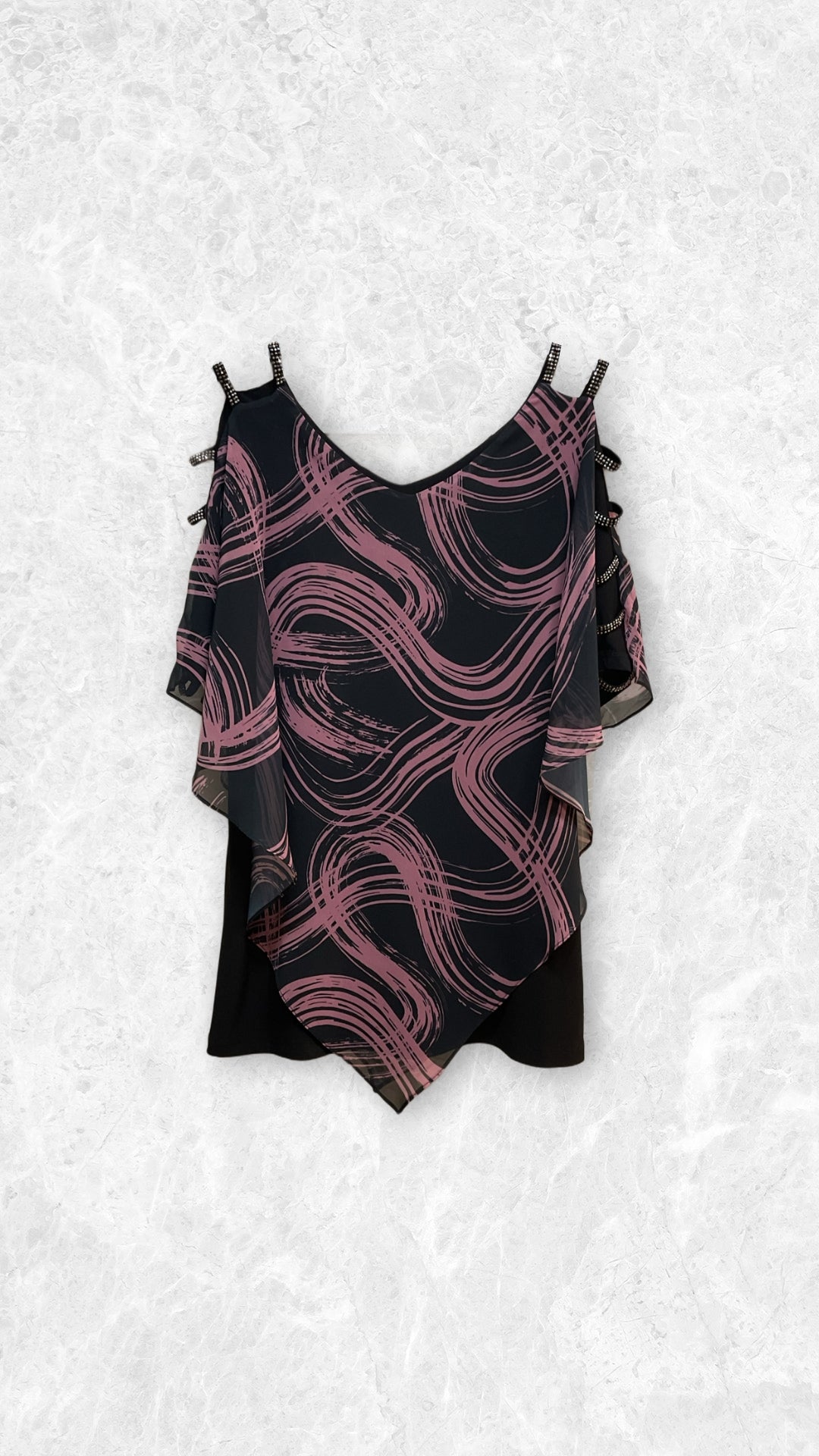 Top grandes tailles asymétrique Modèle Klara - Santa Mode - vue 2