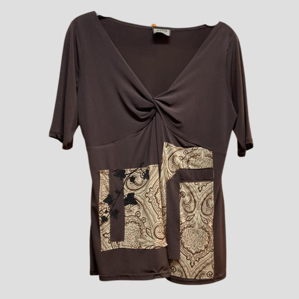 Top grandes tailles asymétrique Modèle Liorah - Santa Mode - vue 2