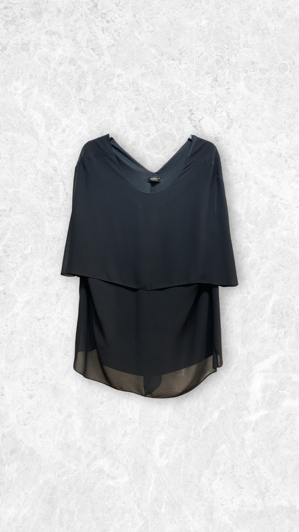 Top grandes tailles cape fluide Modèle Hilde - vue 2