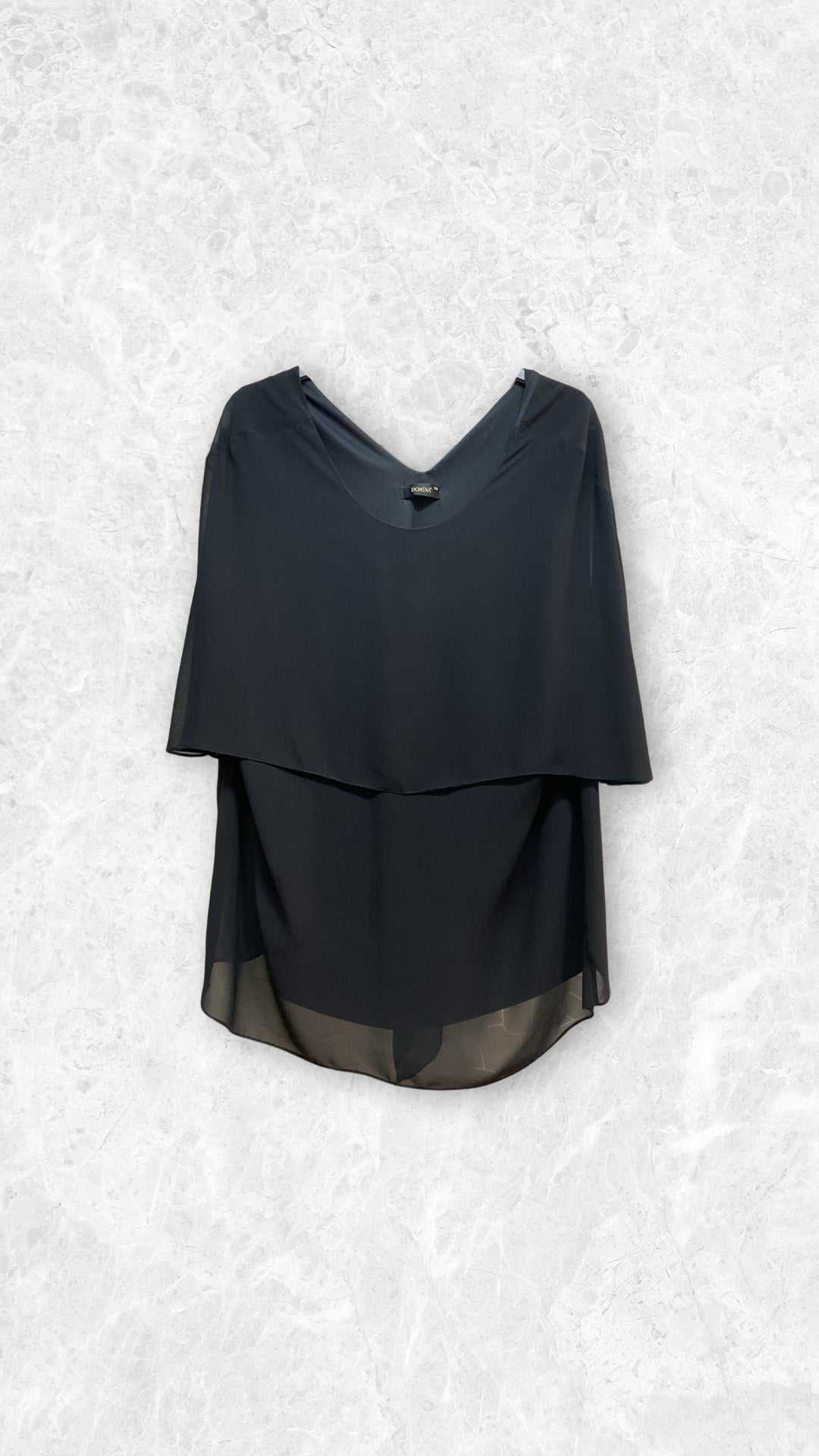 Top grandes tailles cape fluide Modèle Hilde - vue 2