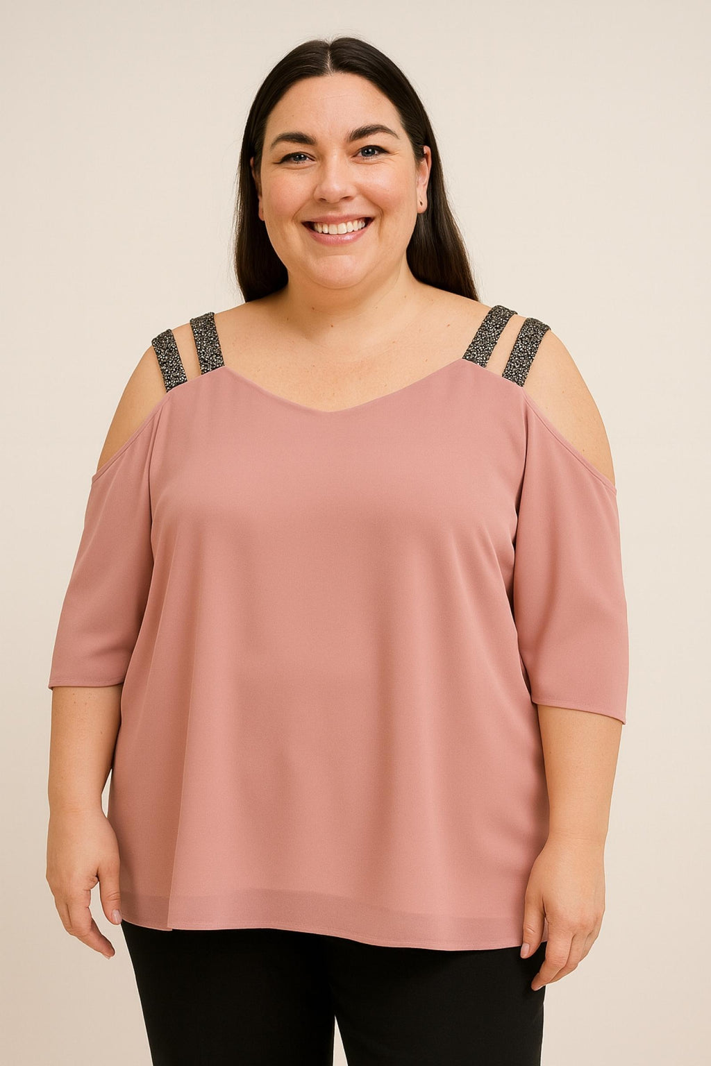 Top grandes tailles sequins Modèle Erika - Santa Mode