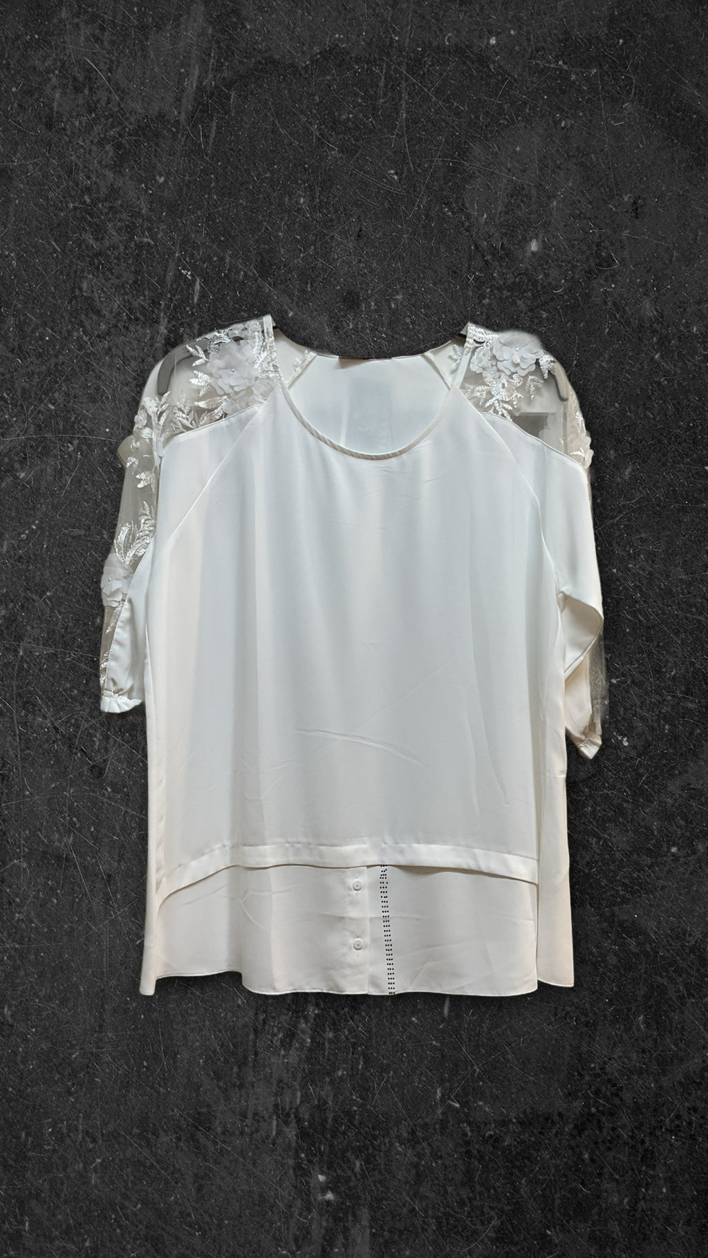 Top grandes tailles voilage Modèle Farah - Santa Mode - vue 2
