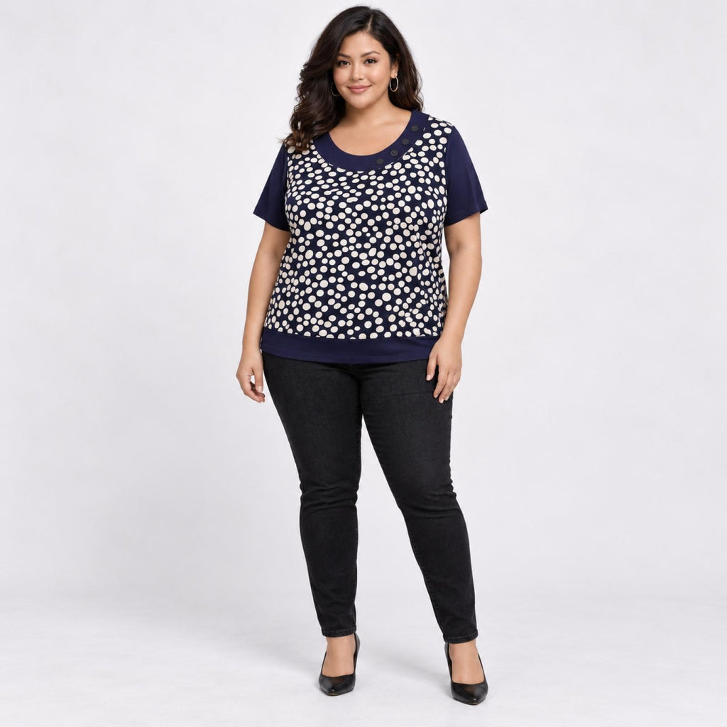 Top Martika Bleu Marine Taille M-L / L-XL