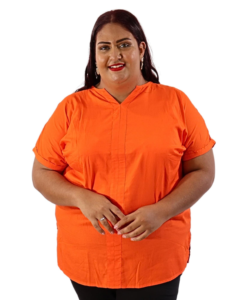 Top orange fluide Modèle Lucy - Sheego