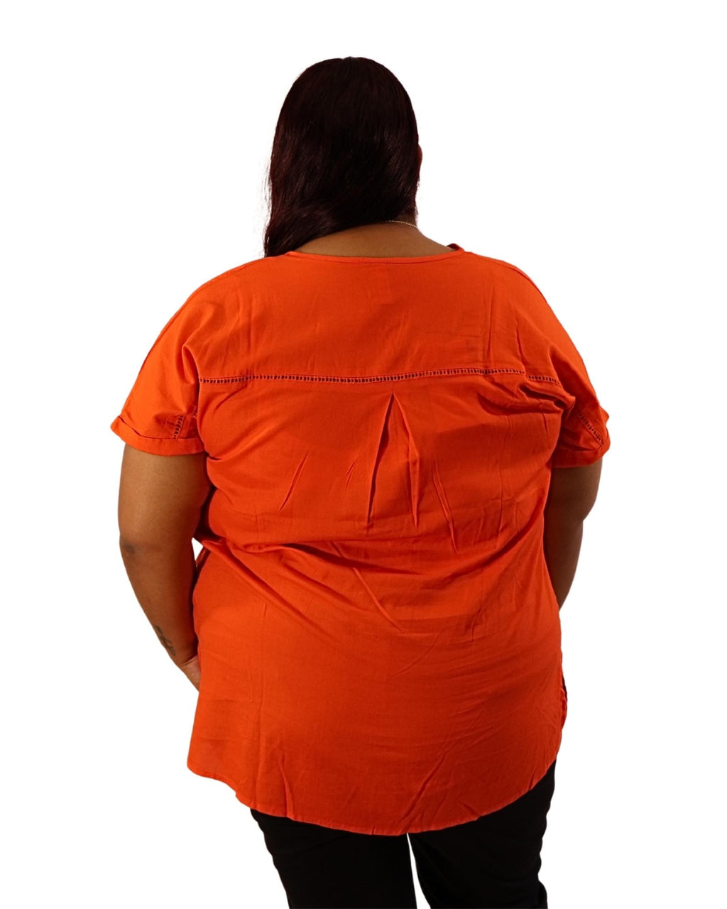 Top orange fluide Modèle Lucy - Sheego - vue 2