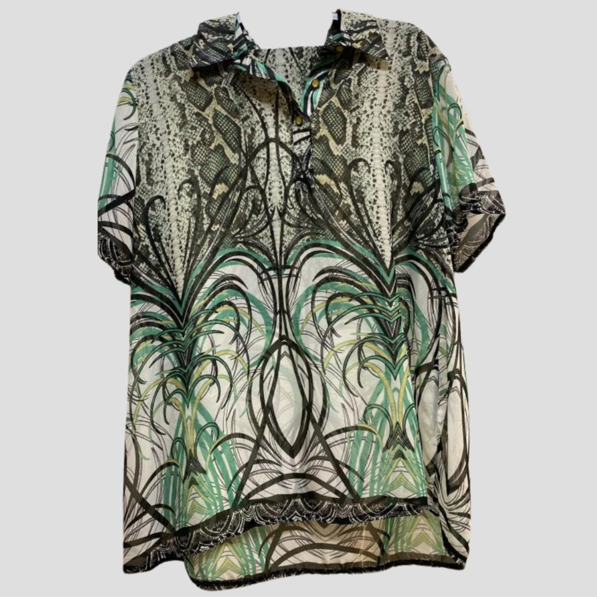 Tunique femme imprimé jungle Modèle Zorana - vue 2