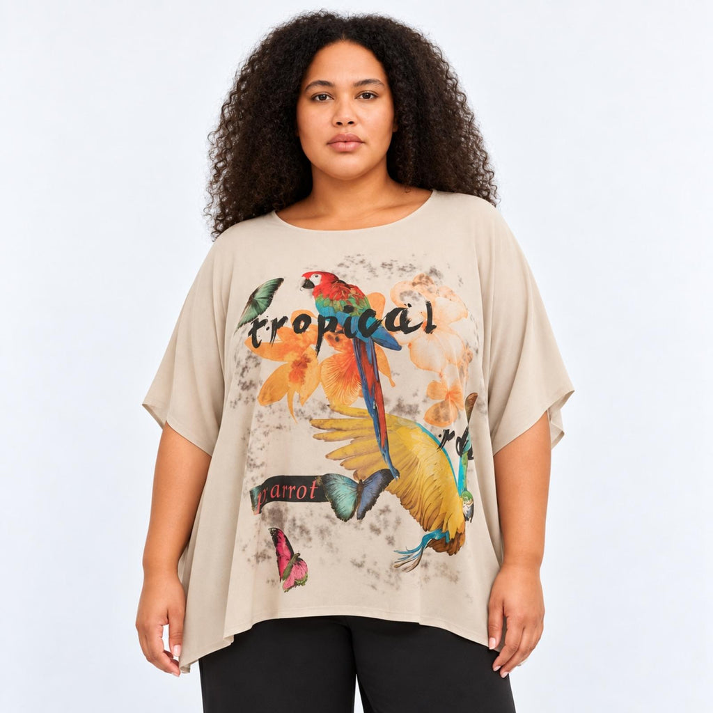 Tunique femme imprimé tropical Modèle Isandra