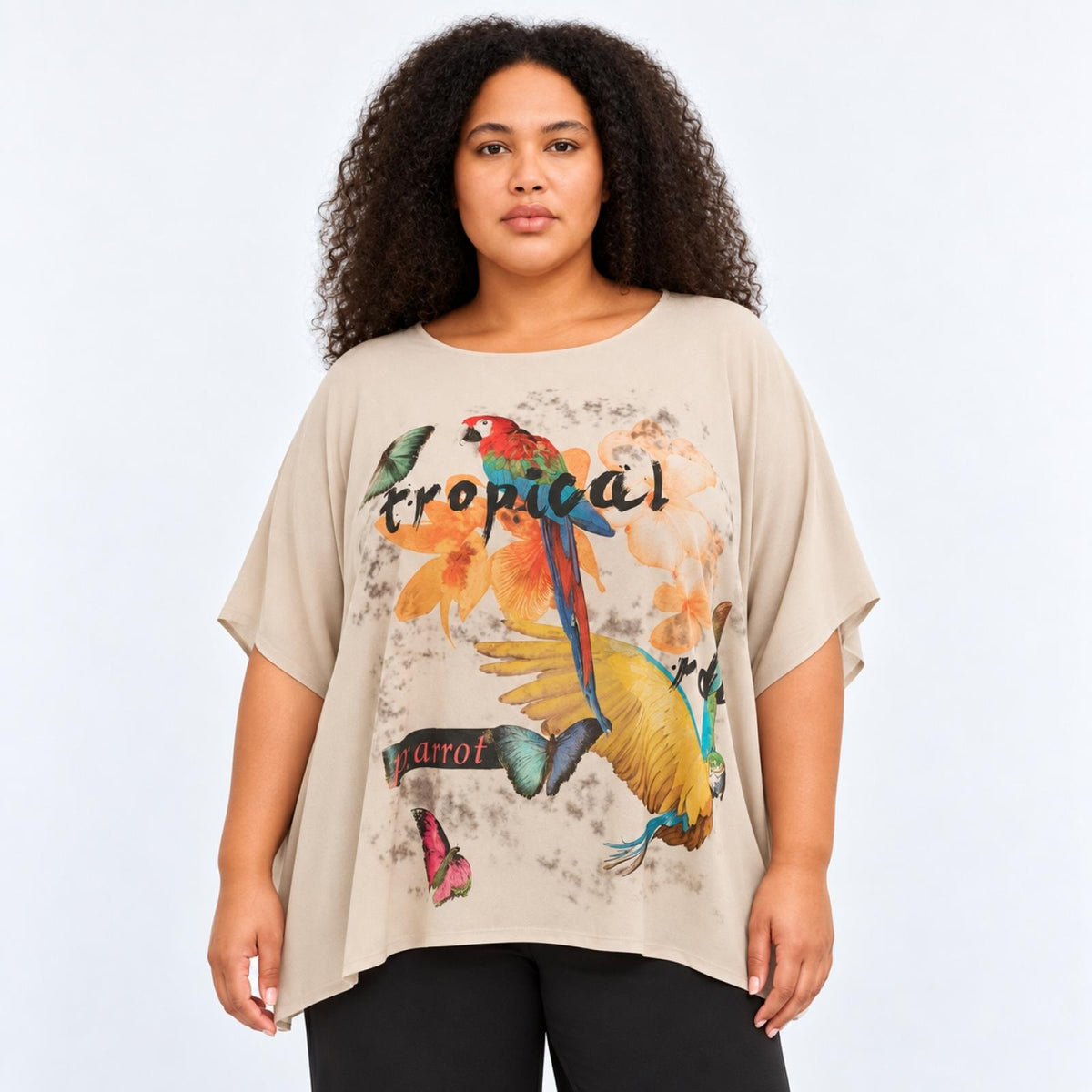 Tunique femme imprimé tropical Modèle Isandra