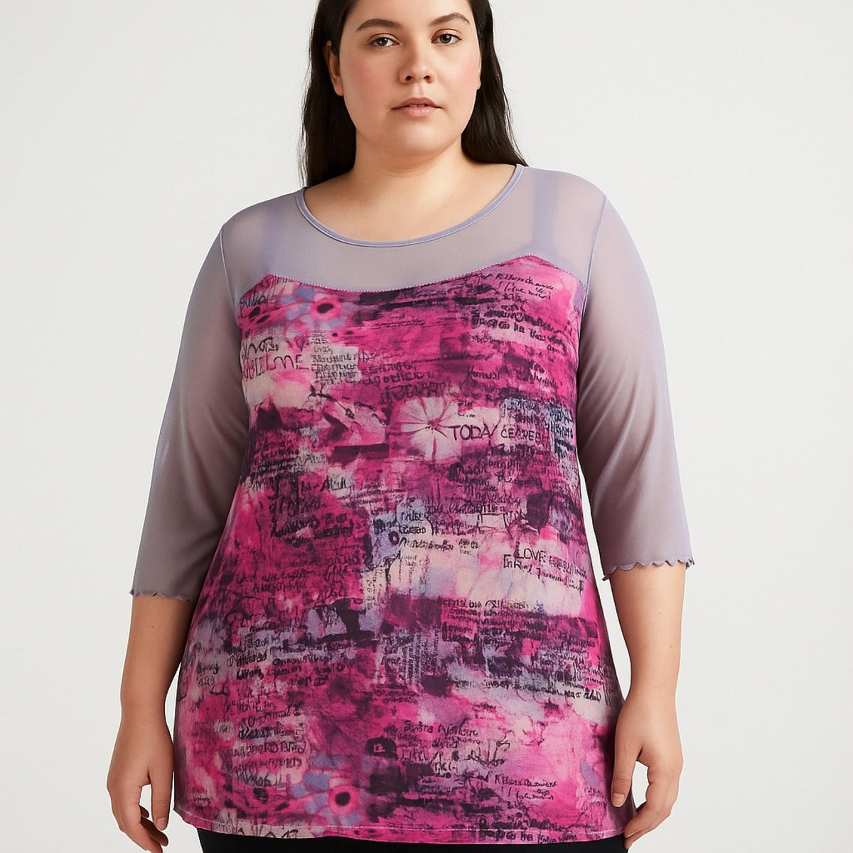 Tunique femme voile imprimé Modèle Tana