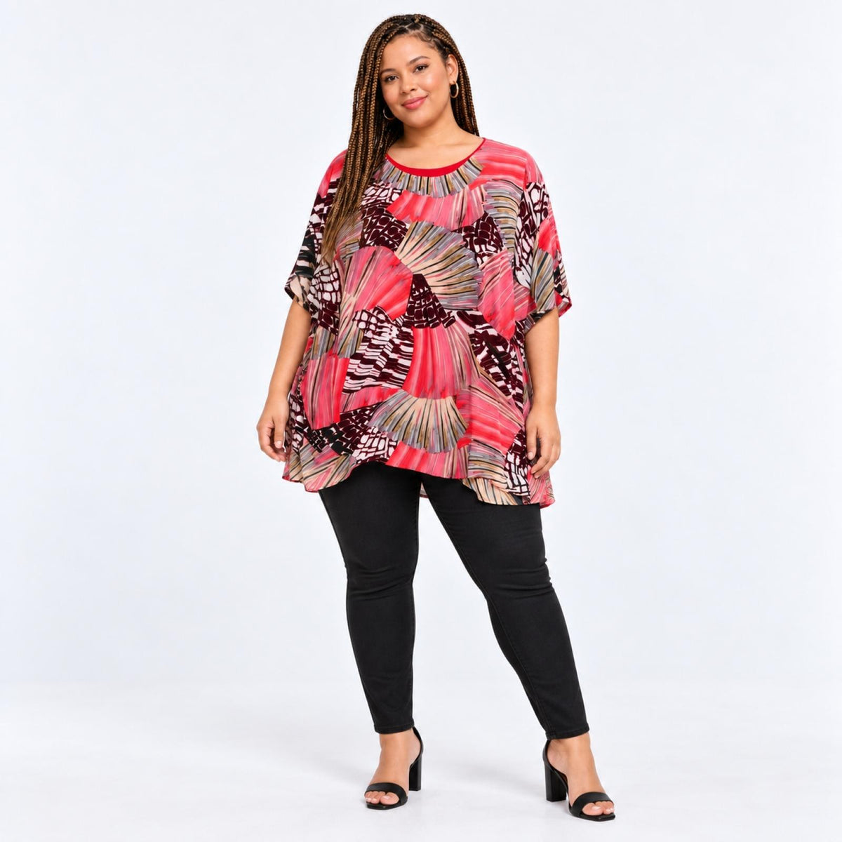 Tunique grandes tailles à manches kimono Modèle Kiyomi