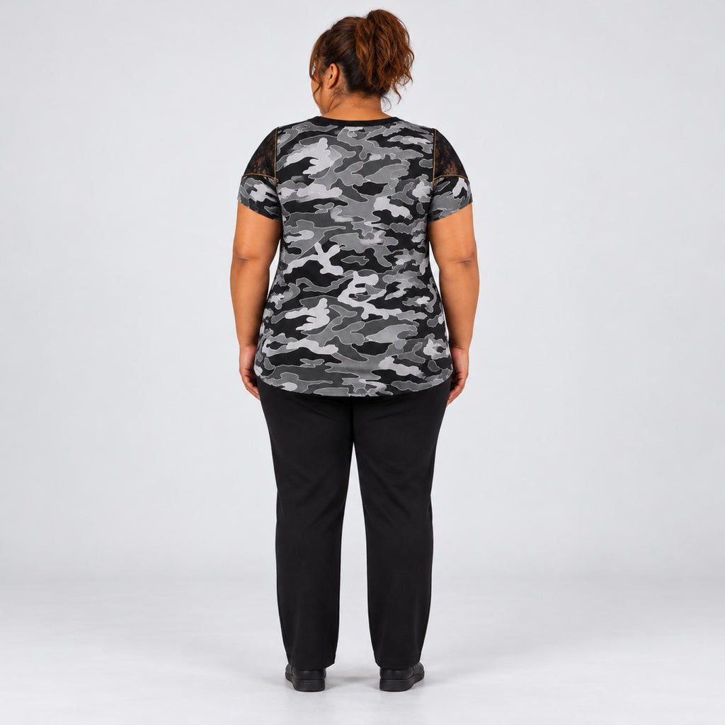 Tunique grandes tailles camouflage Modèle Leeds - vue 3