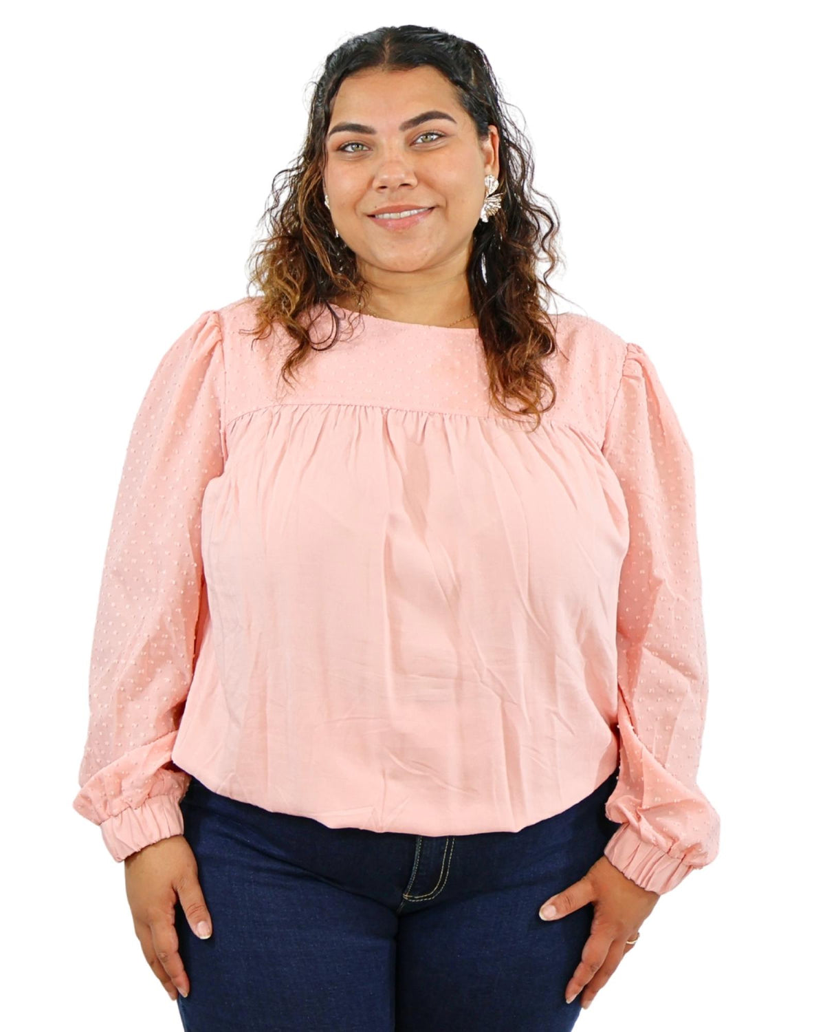 Tunique rose poudré Modèle Mirabel - Sheego - vue 6